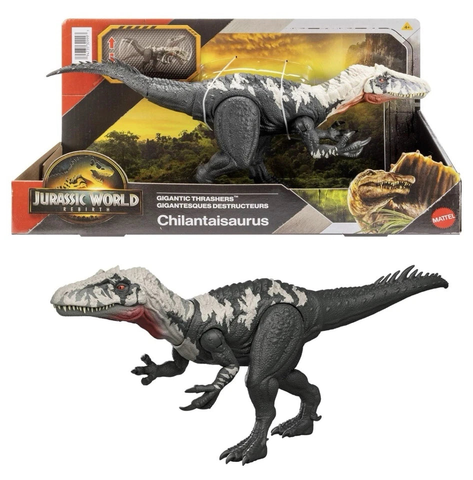 Jurassic World: Rebirth Mattel 2025 - Gigantic Thrashers CHILANTAISAURUS 4+ New
