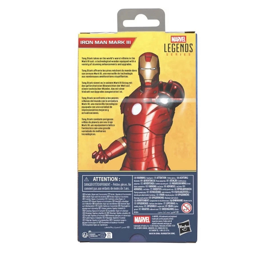 Marvel Legends Series: Hasbro 2026 - Marvel Studios (IRON MAN MARK III) 4+ New