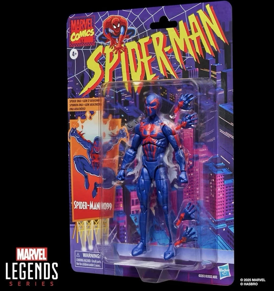 Marvel Legends Comics: Hasbro 2025 Retro Spider-Man (SPIDER-MAN 2099) 4+ New