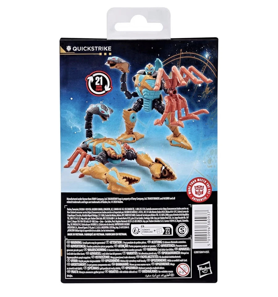 Transformers: Age Of The Primes 2026 Hasbro Studio Series Deluxe Class QUICKSTRIKE 8+ New