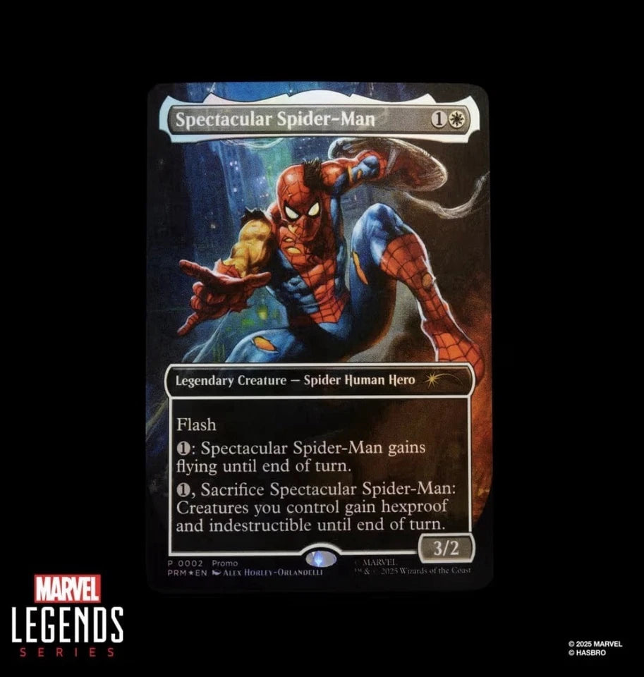 Marvel Legends Series: Hasbro 2025 Magic The Gathering (BATTLE-DAMAGED SPIDER-MAN) 13+ New