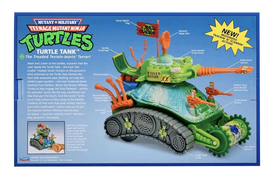 TMNT Classic: Mutant Military - Playmates Toys 2026 (SEWER TURTLE TANK) 4+ New