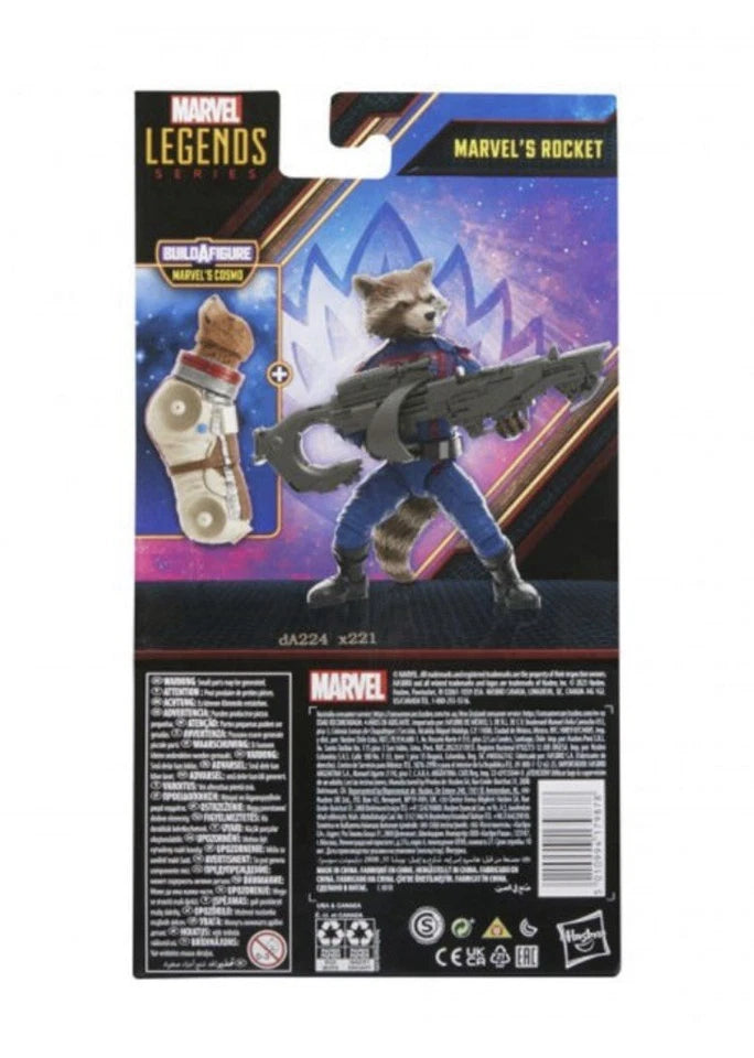 Marvel Legends Series: 2023 Hasbro GOTG Vol.3 ROCKET (BAF - Cosmo) 4+ Brand New