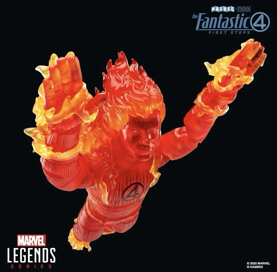Marvel Legends Series: Hasbro 2025 The Fantastic 4: First Steps (HUMAN TORCH) 4+ New
