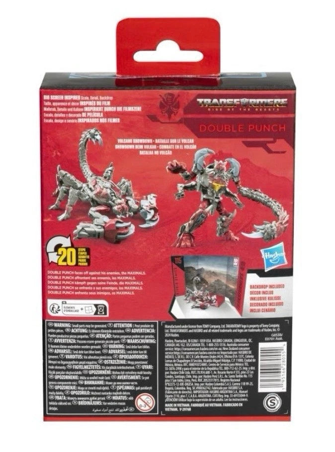 Transformers: Generations Hasbro 2024 Rise Of The Beasts SS Deluxe Class 115 DOUBLE PUNCH 8+ New