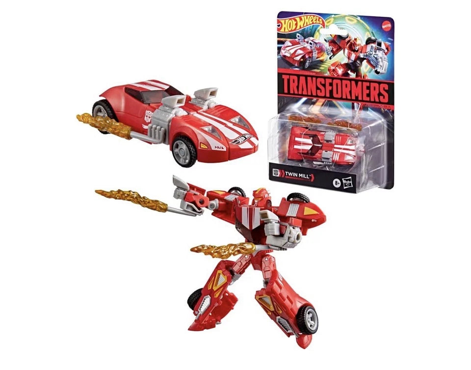 Transformers X Hot Wheels Collaborative: Hasbro 2026 (TWIN MILL) 8+ Brand New