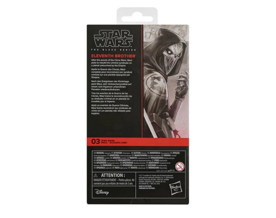Star Wars: Maul - Shadow Lord Hasbro 2026 The Black Series (ELEVENTH BROTHER) 4+ New