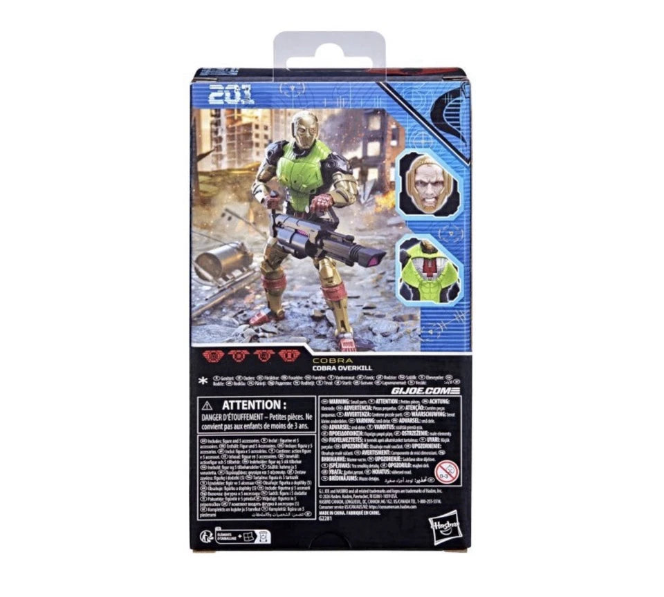 G.I. Joe Classified Series: Hasbro 2026 (COBRA OVERKILL #201) 4+ Brand New