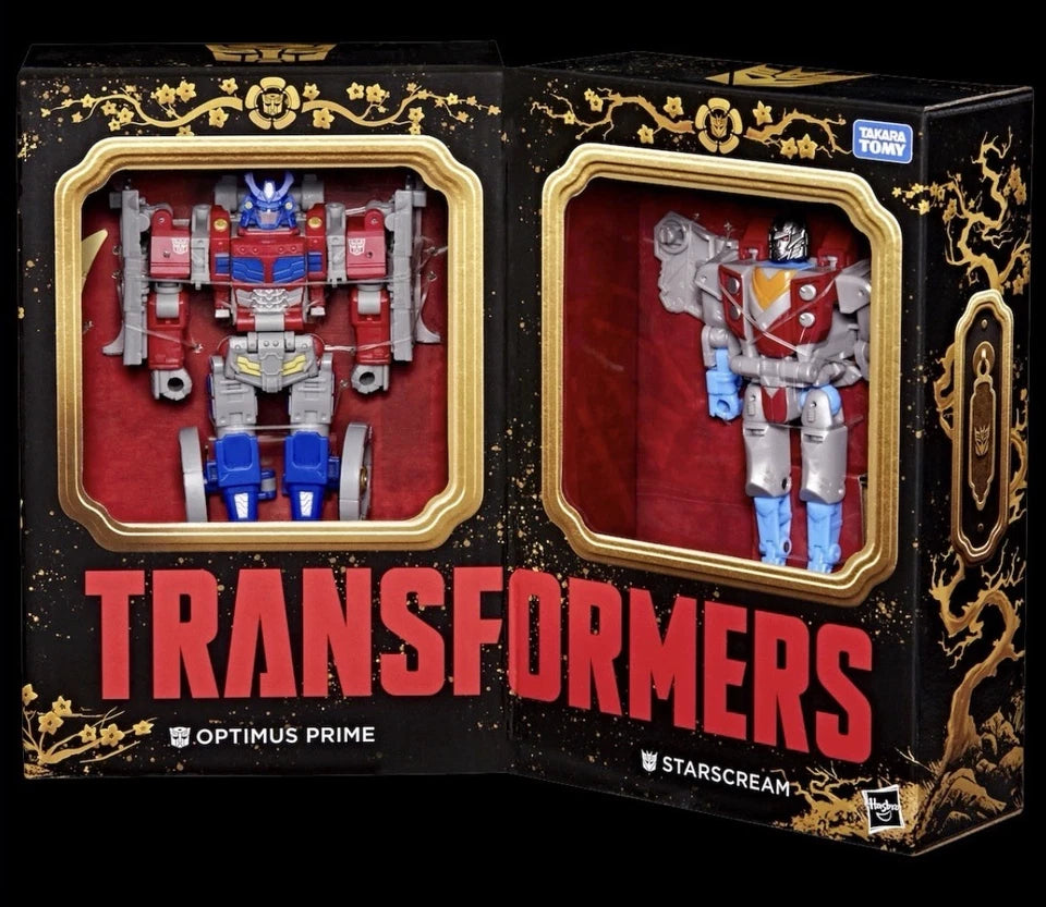 Transformers: Timelines Samurai Warriors Hasbro 2026 OPTIMUS PRIME & STARSCREAM 8+ New