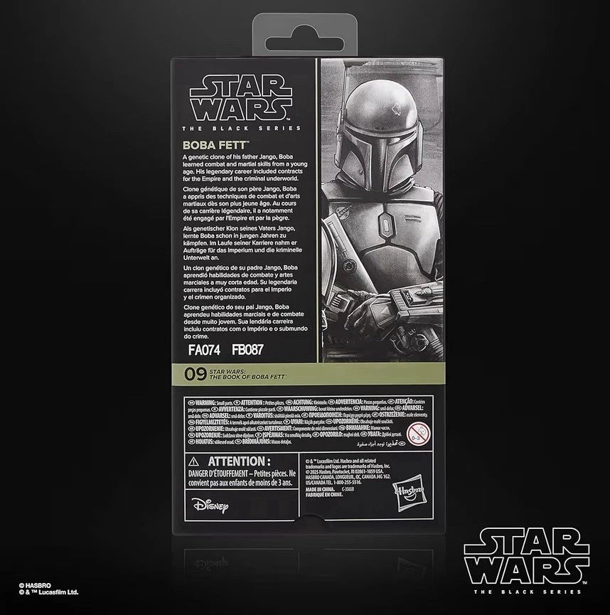 Star Wars: The Book Of Boba Fett Hasbro 2025 The Black Series (BOBA FETT) 4+ New