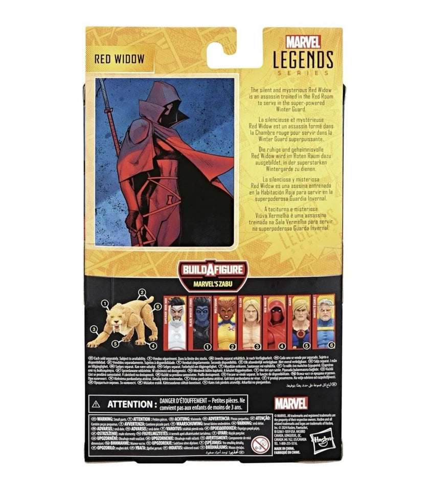 Marvel Legends Series: Hasbro 2024 RED WIDOW (Build A Fig - Zabu) 4+ Brand New