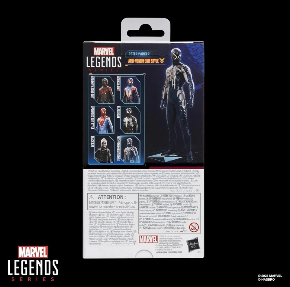 Marvel Legends Series: Hasbro 2025 Spider-Man 2 Gamerverse (PETER PARKER ANTI-VENOM) 4+