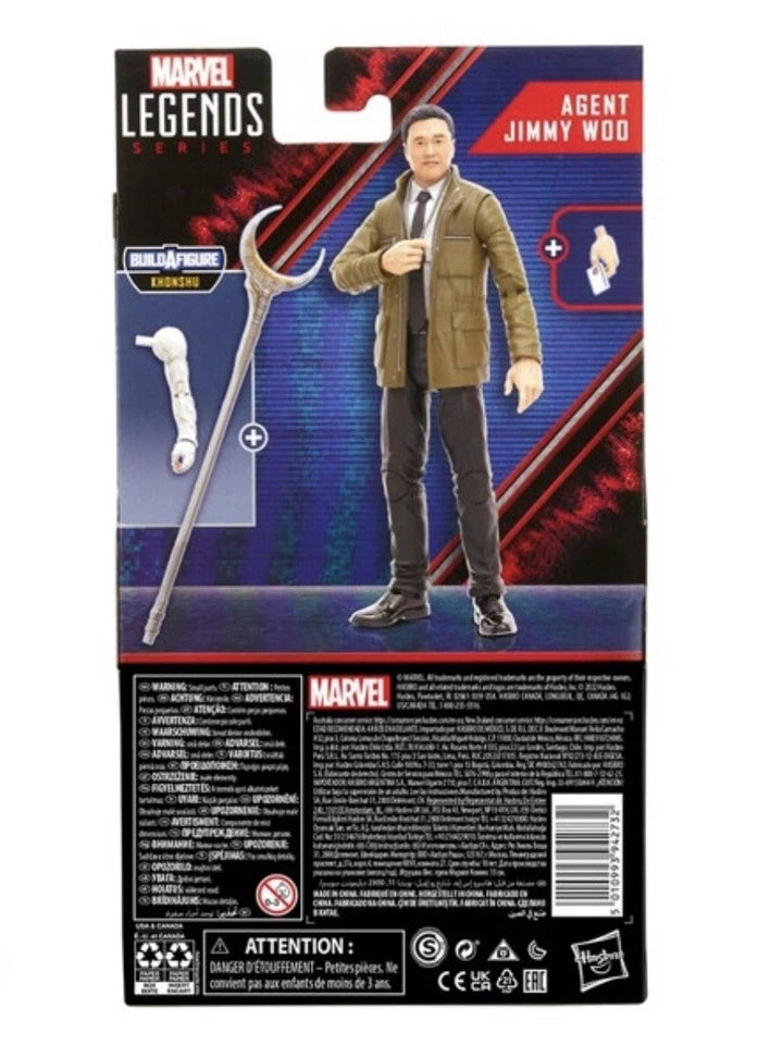 Marvel Legends Series: Hasbro 2022 Wanda Vision AGENT JIMMY WOO (BAF - Khonshu) 4+ New