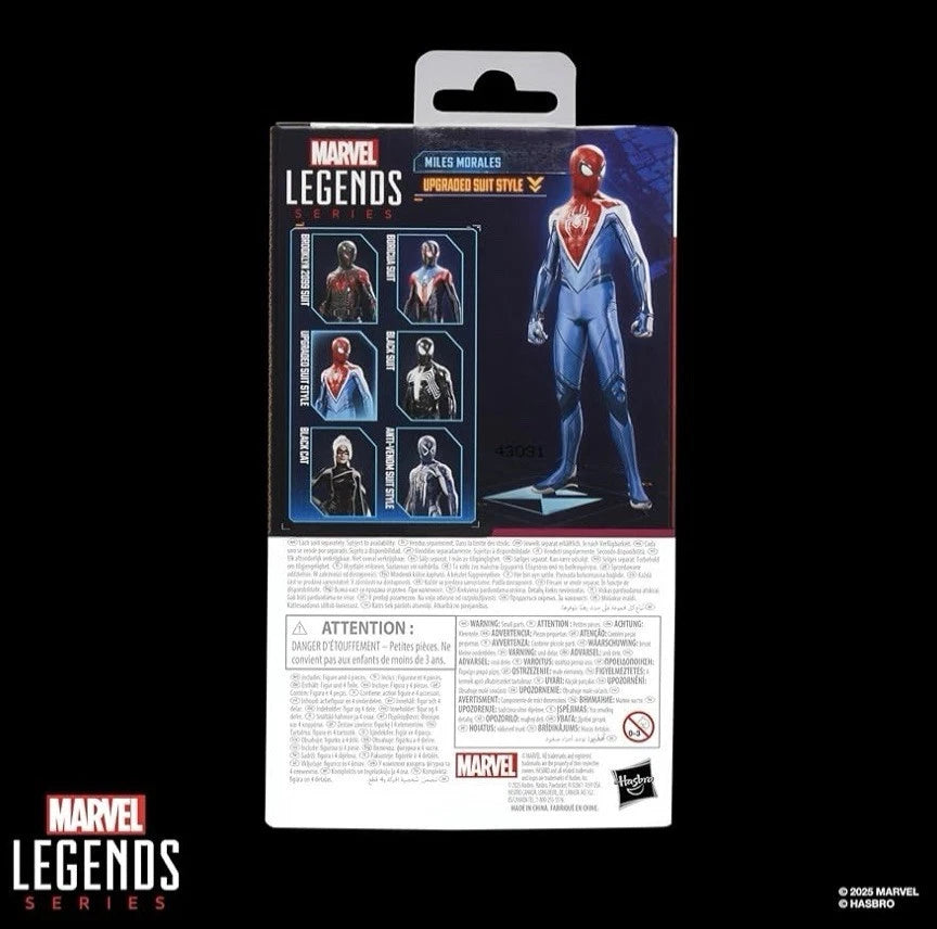 Marvel Legends Series: Hasbro 2025 Spider-Man 2 Gamerverse MILES MORALES UPGRADED SUIT STYLE 4+ New