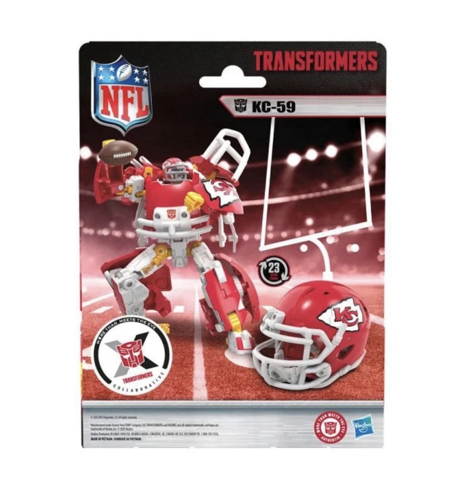 Transformers: Collaborative Hasbro 2025 - NFL KANSAS CITY CHIEFS (KC-59) 8+ New