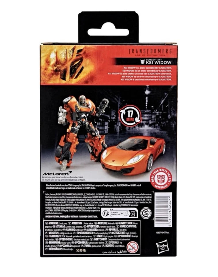 Transformers: Age Of Extinction Hasbro 2025 SS Deluxe Class (CONCEPT ART KSI WIDOW) 8+ New