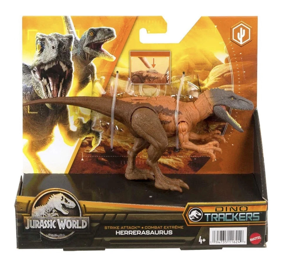 Jurassic World: Dominion Mattel 2022 Dino Trackers Strike Attack HERRERASAURUS 4+ New