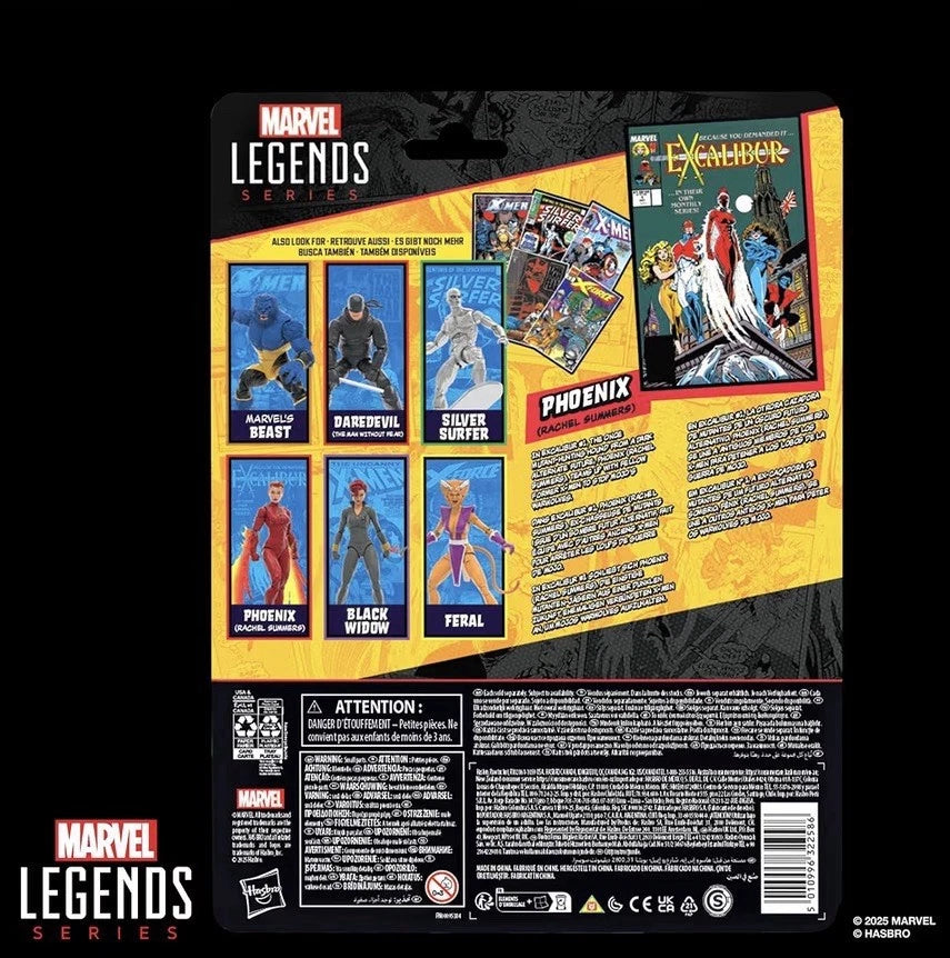 Marvel Legends Series: Hasbro 2025 Excalibur - PHOENIX (RACHEL SUMMERS) 4+ New