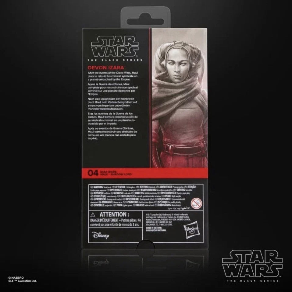 Star Wars: Maul - Shadow Lord Hasbro 2026 The Black Series (DEVON IZARA) 4+ New