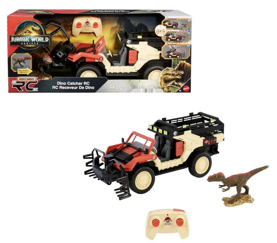 Jurassic World: Rebirth - Mattel 2025 Matchbox RC (DINO CATCHER RC) 6+ Brand New