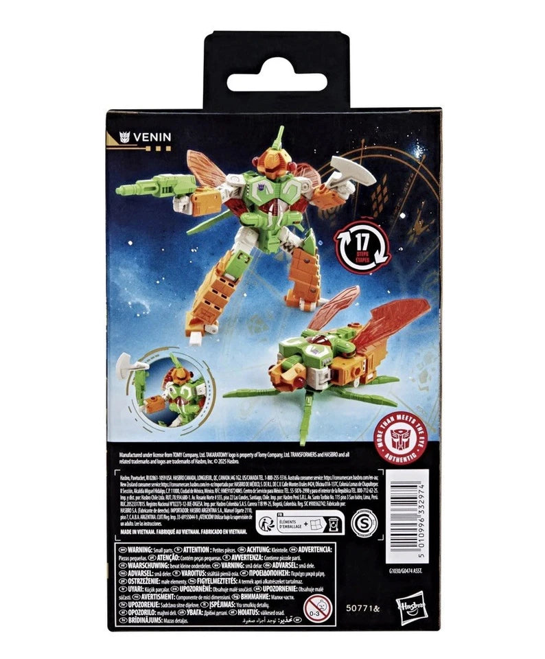 Transformers: Age of The Primes Hasbro 2025 Deluxe Class VENIN 8+ New