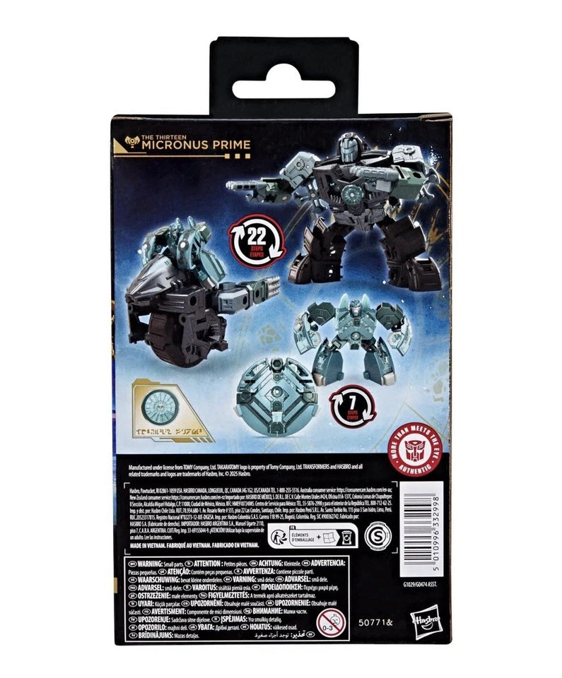 Transformers: Age Of The Primes Hasbro 2025 Deluxe Class The Thirteen MICRONUS PRIME 8+ New