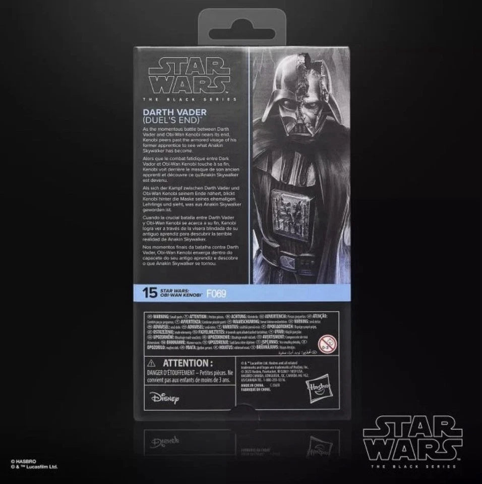 Star Wars: Obi-Wan Kenobi - Black Series Hasbro 2025 DARTH VADER (Duel’s End) 4+ New