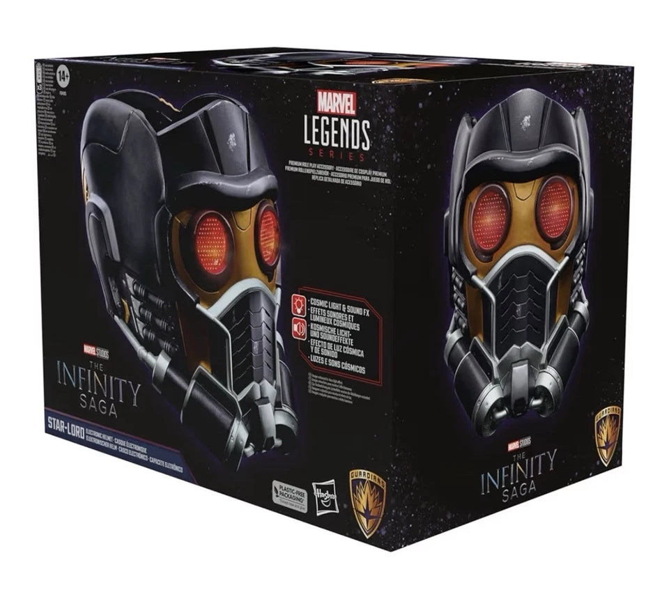 Marvel Legends Series: Hasbro 2023 The Infinity Saga STAR-LORD Electronic Helmet 14+ New
