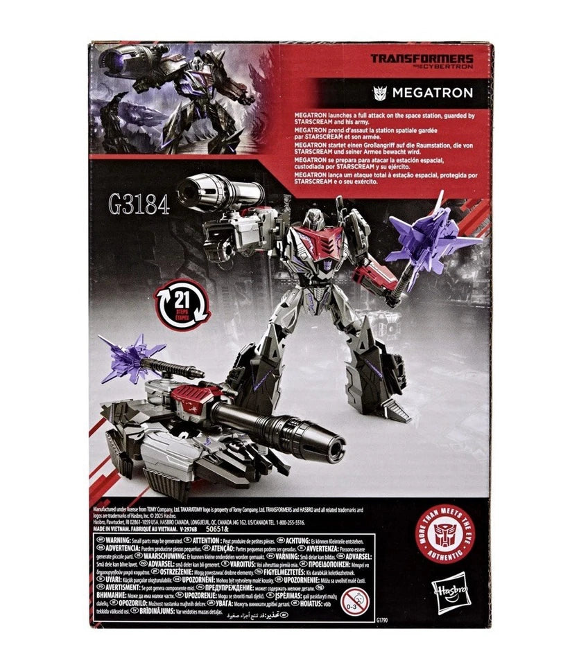 Transformers: War For Cybertron: Hasbro 2025 SS Voyager Class (MEGATRON) 8+ New
