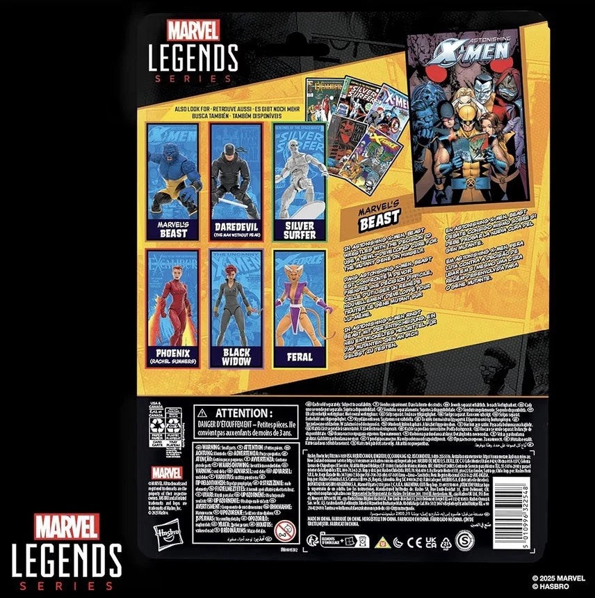 Marvel Legends Series: Hasbro 2025 Astonishing X-Men (MARVEL’S BEAST) 4+ New
