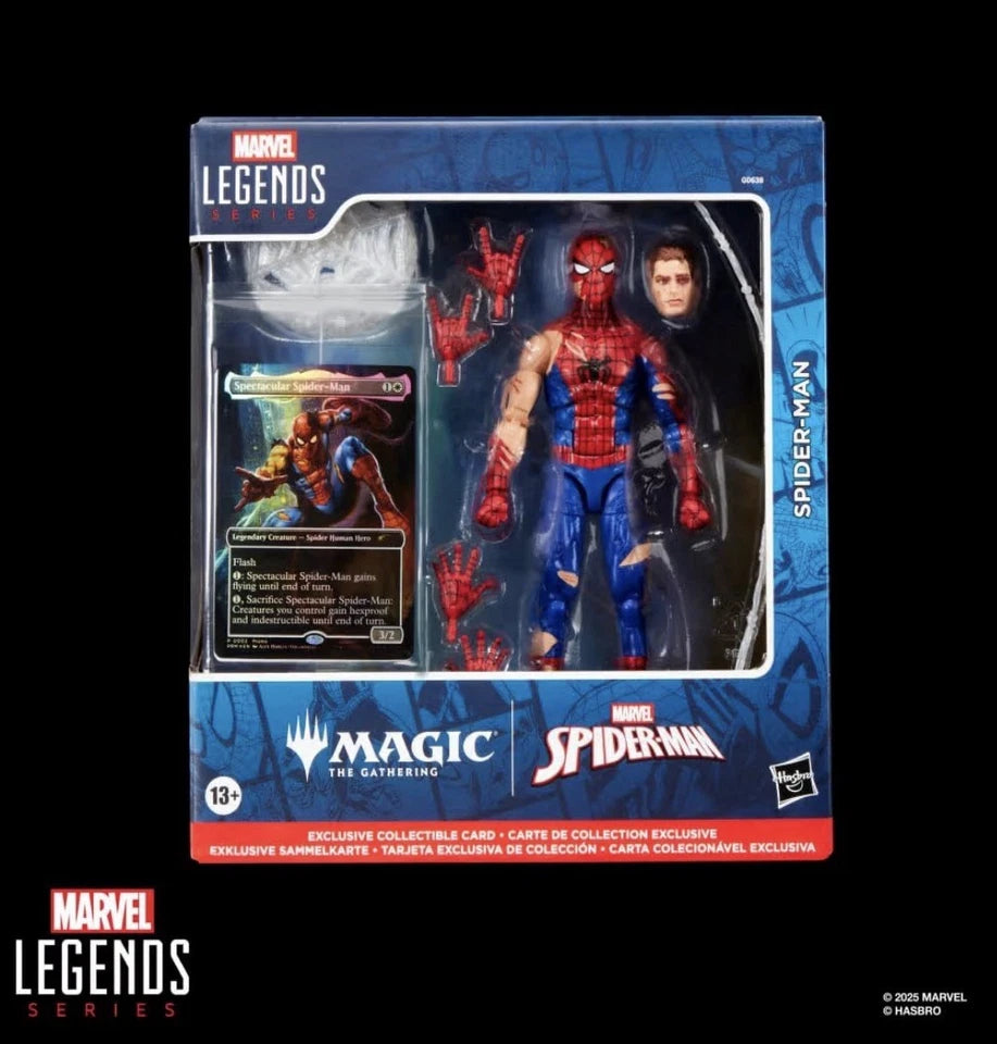 Marvel Legends Series: Hasbro 2025 Magic The Gathering (BATTLE-DAMAGED SPIDER-MAN) 13+ New