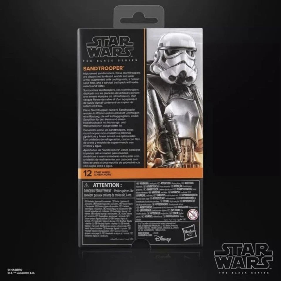 Star Wars: A New Hope - The Black Series Hasbro 2025 (SANDTROOPER 12) 4+ New