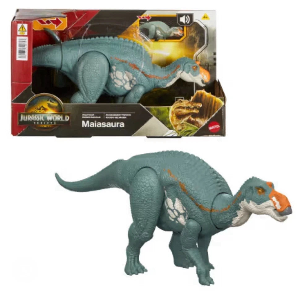 Jurassic World: Rebirth Mattel 2025 - Wild Roar (MAIASAURA) 4+ Brand New