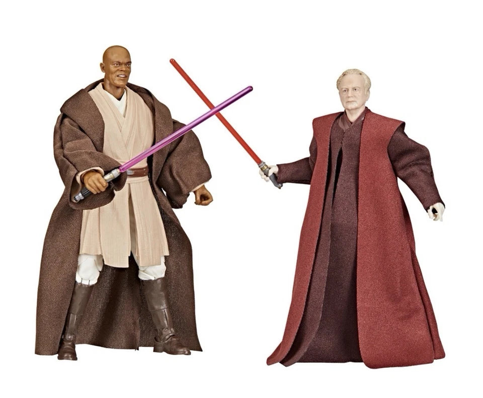 Star Wars: ROTS Hasbro 2025 - The Black Series MACE WINDU & DARTH SIDIOUS 4+ New