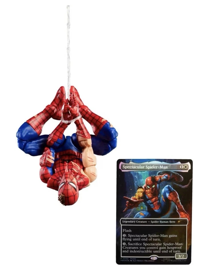 Marvel Legends Series: Hasbro 2025 Magic The Gathering (BATTLE-DAMAGED SPIDER-MAN) 13+ New