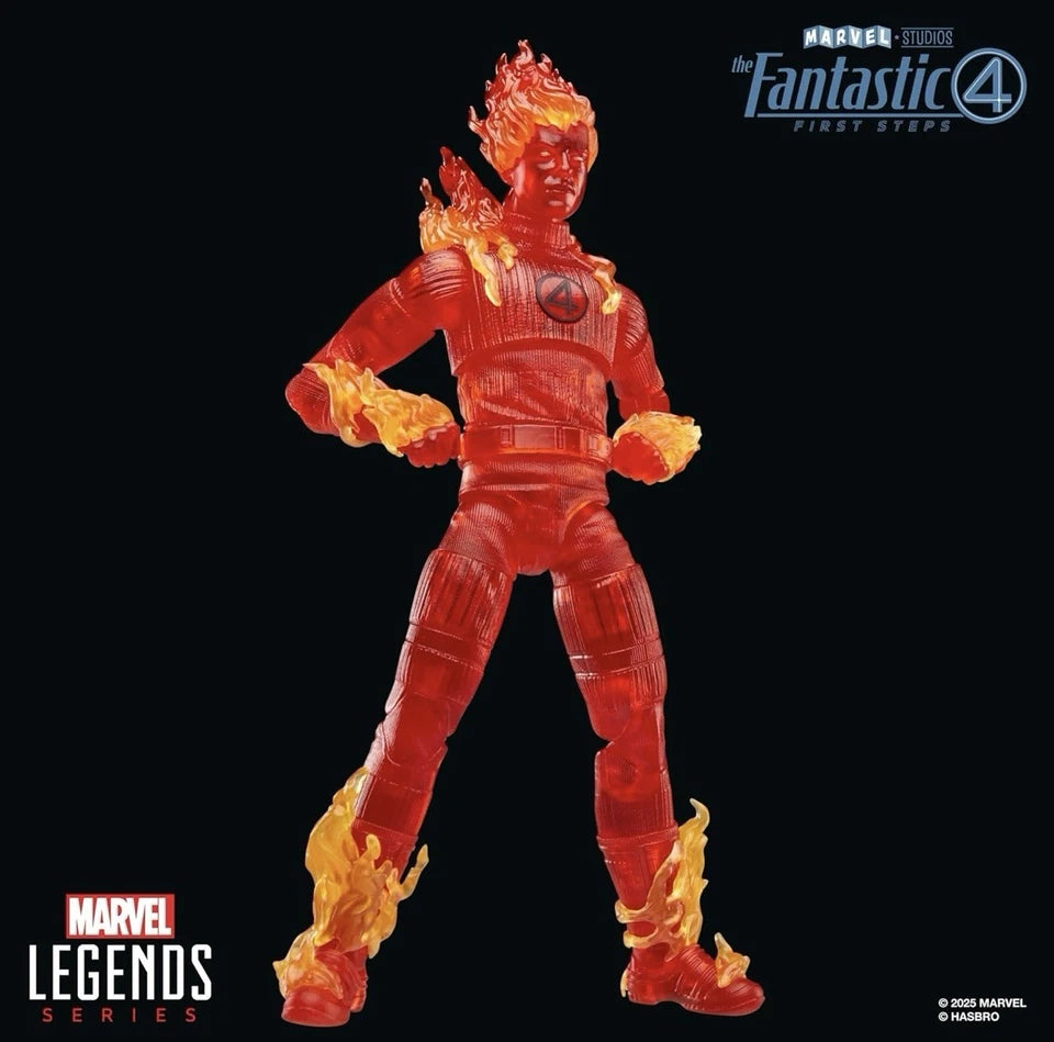 Marvel Legends Series: Hasbro 2025 The Fantastic 4: First Steps (HUMAN TORCH) 4+ New