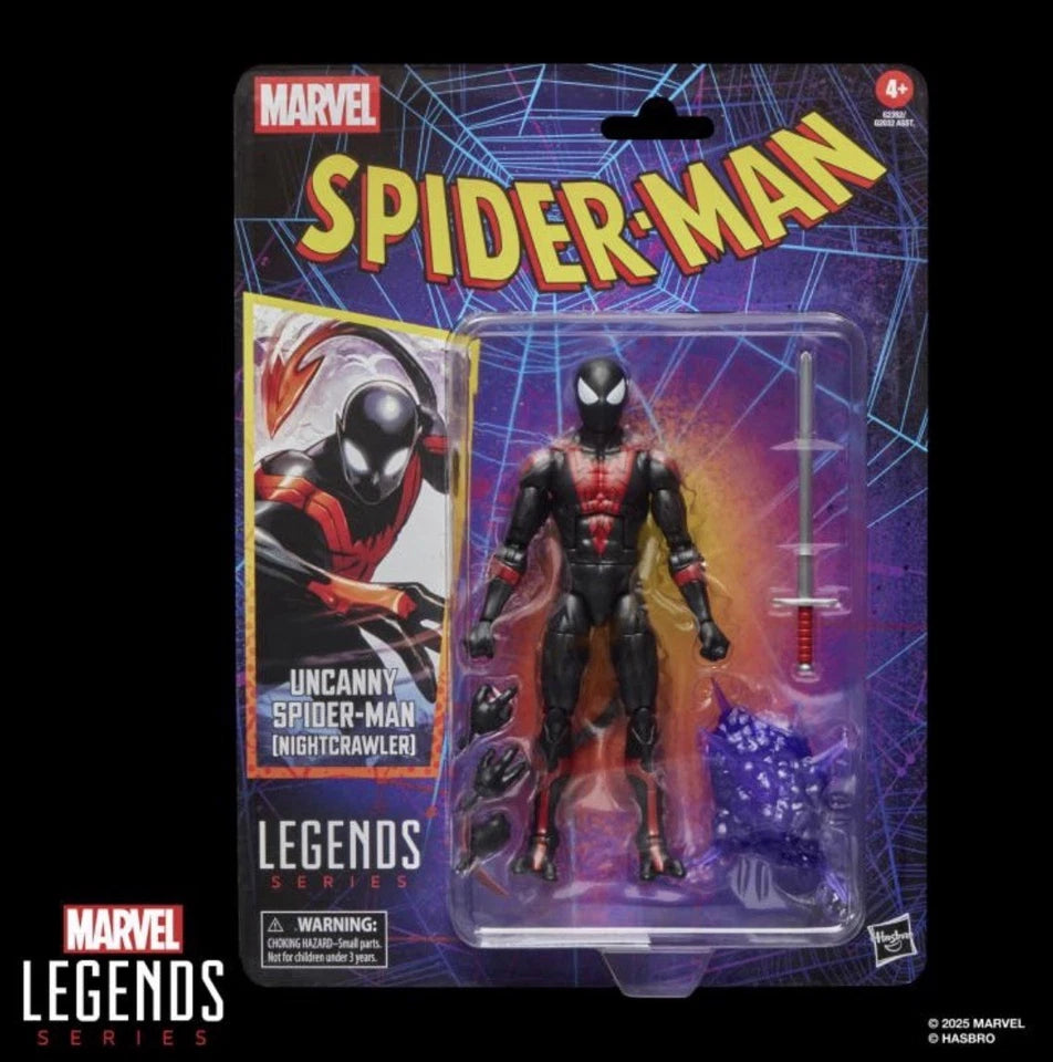 Marvel Legends Series: Hasbro 2025 - Uncanny SPIDER-MAN (Nightcrawler) 4+ New