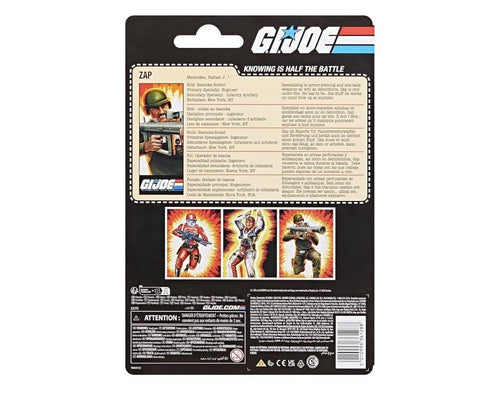 G.I. Joe Classified Series: Hasbro 2026 Retro Cardback RAFAEL “ZAP” MELENDEZ 4+ New
