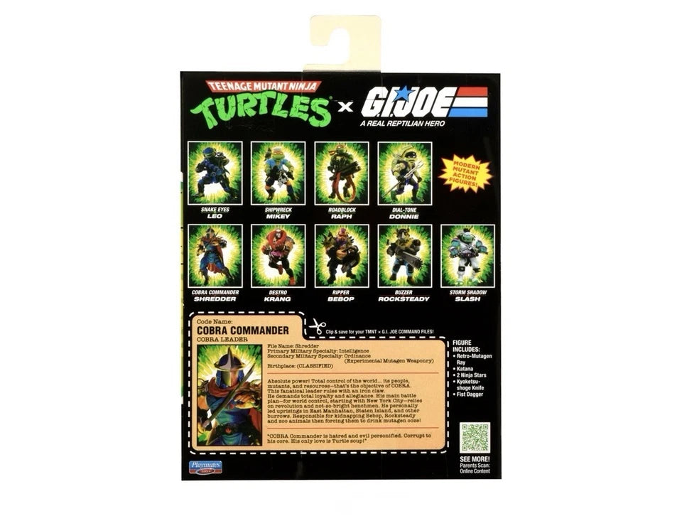 TMNT X G.I.JOE: Playmates Toys 2026 - (Cobra Commander SHREDDER) 4+ Brand New