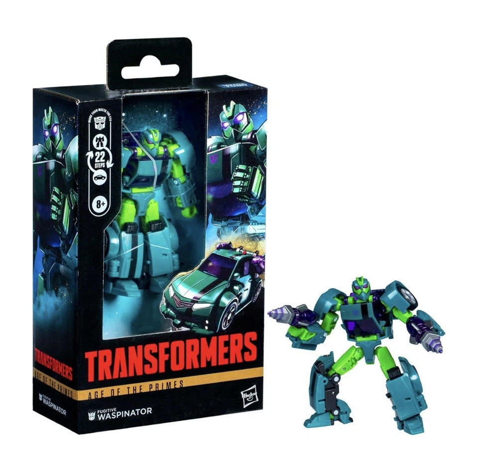 Transformers: Age of The Primes Hasbro 2025 Deluxe Class FUGITIVE WASPINATOR 8+ Brand New