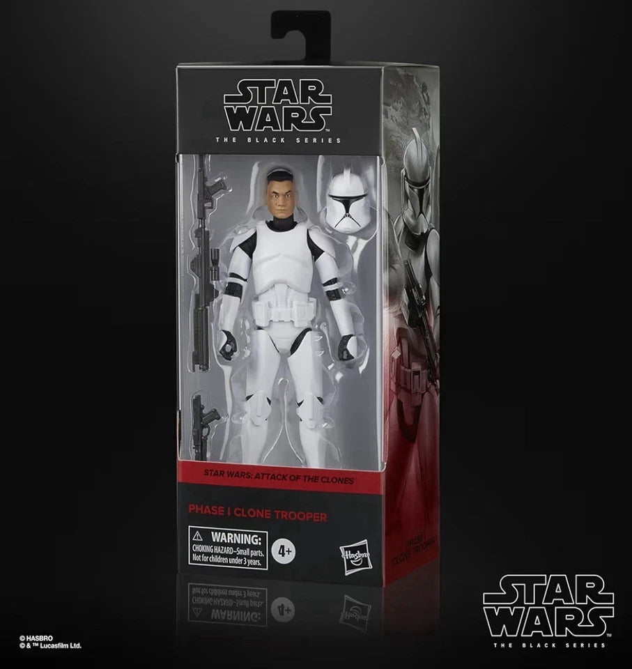 Star Wars: Attack of The Clones Hasbro 2023 The Black Series PHASE I CLONE TROOPER 4+ New