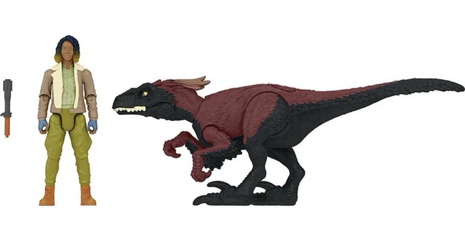 Jurassic World Dominion: Mattel 2021 (KAYLA WATTS & PYRORAPTOR) 4+ Brand New