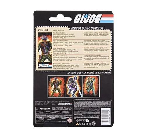 G.I.Joe Classified Series: Hasbro 2026 Retro Cardback WILLIAM “WILD BILL” HARDY 4+ New