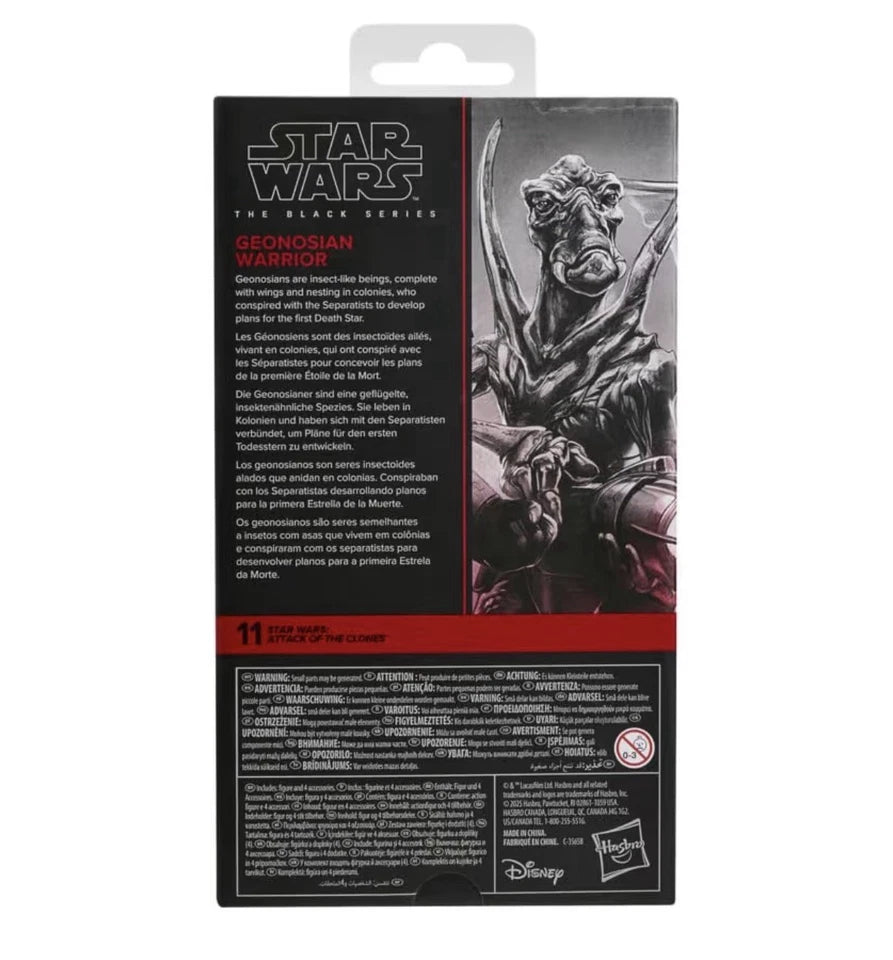 Star Wars: Attack Of The Clones Hasbro 2025 Black Series (GEONOSIAN WARRIOR) 4+ New