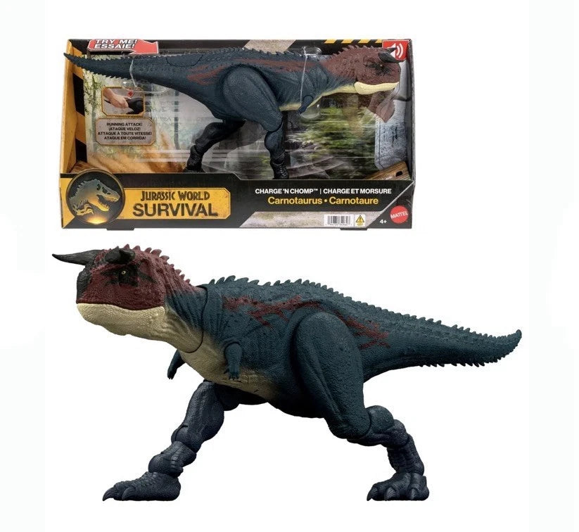 Jurassic World: Survival Mattel 2025 - Charge ‘N Chomp CARNOTAURUS 4+ Brand New