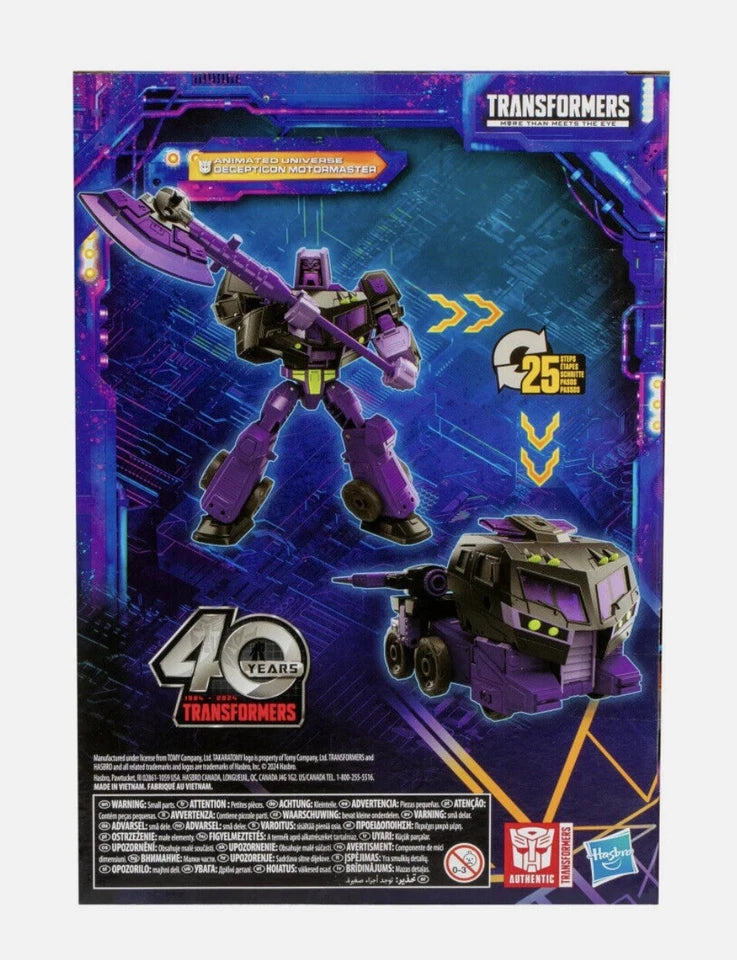 Transformers: Generations Hasbro 2024 Legacy United Animated Universe VC Decepticon MOTORMASTER 8+ New