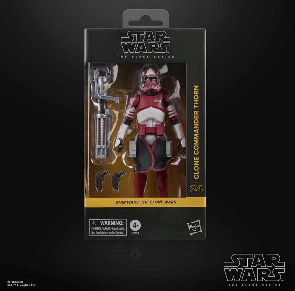 Star Wars: The Clone Wars Hasbro 2026 The Black Series CLONE COMMANDER THORN 4+ New
