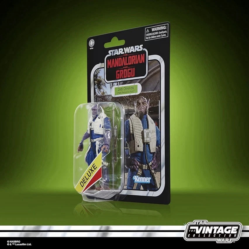 Star Wars: The Mandalorian & Grogu Hasbro 2026 The Vintage Collection ZEB ORRELIOS (New Republic Pilot) 4+ New