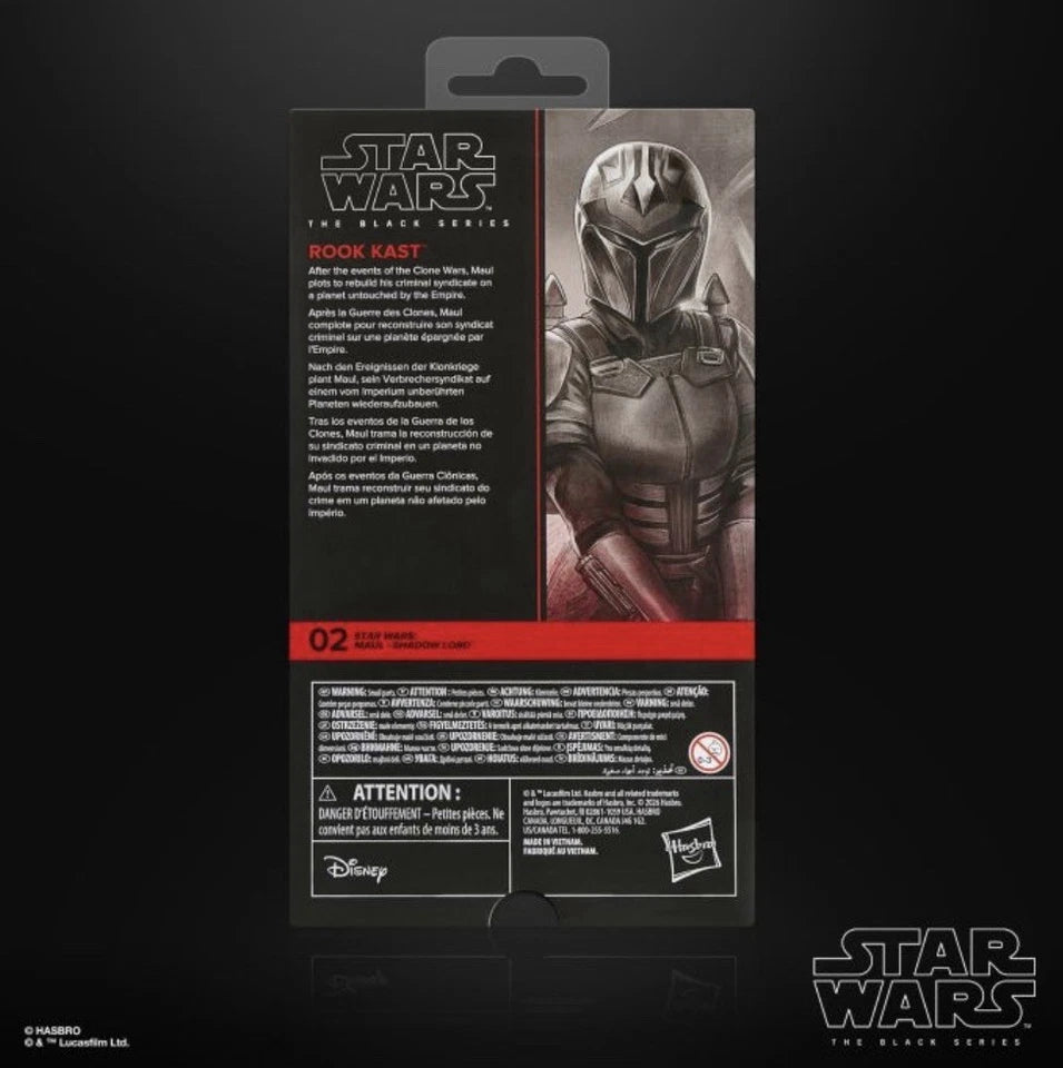 Star Wars: Maul - Shadow Lord Hasbro 2026 - The Black Series (ROOK KAST) 4+ New
