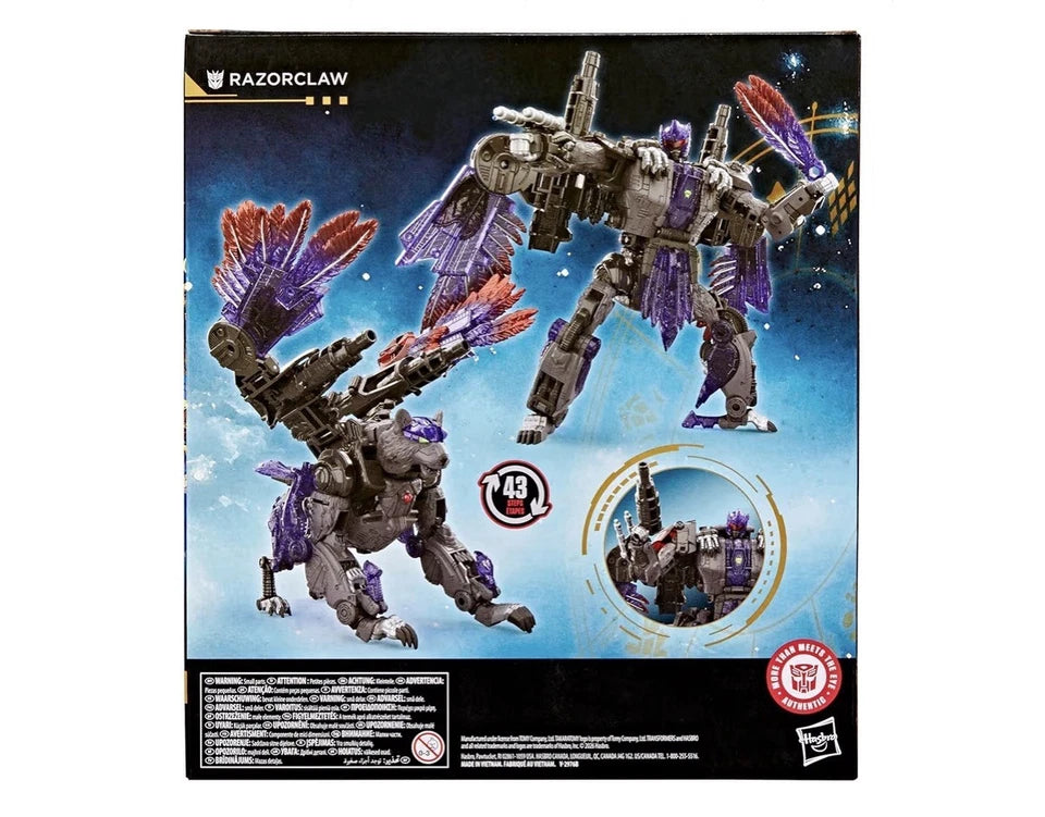 Transformers: Age Of Extinction Hasbro 2025 Leader Class (RAZORCLAW) 8+ Brand New